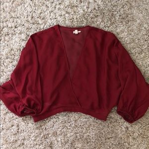 Urban Outfitters Pirate Blouse Cross Top